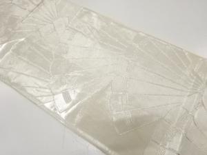 桧扇模様織り出し　袋帯